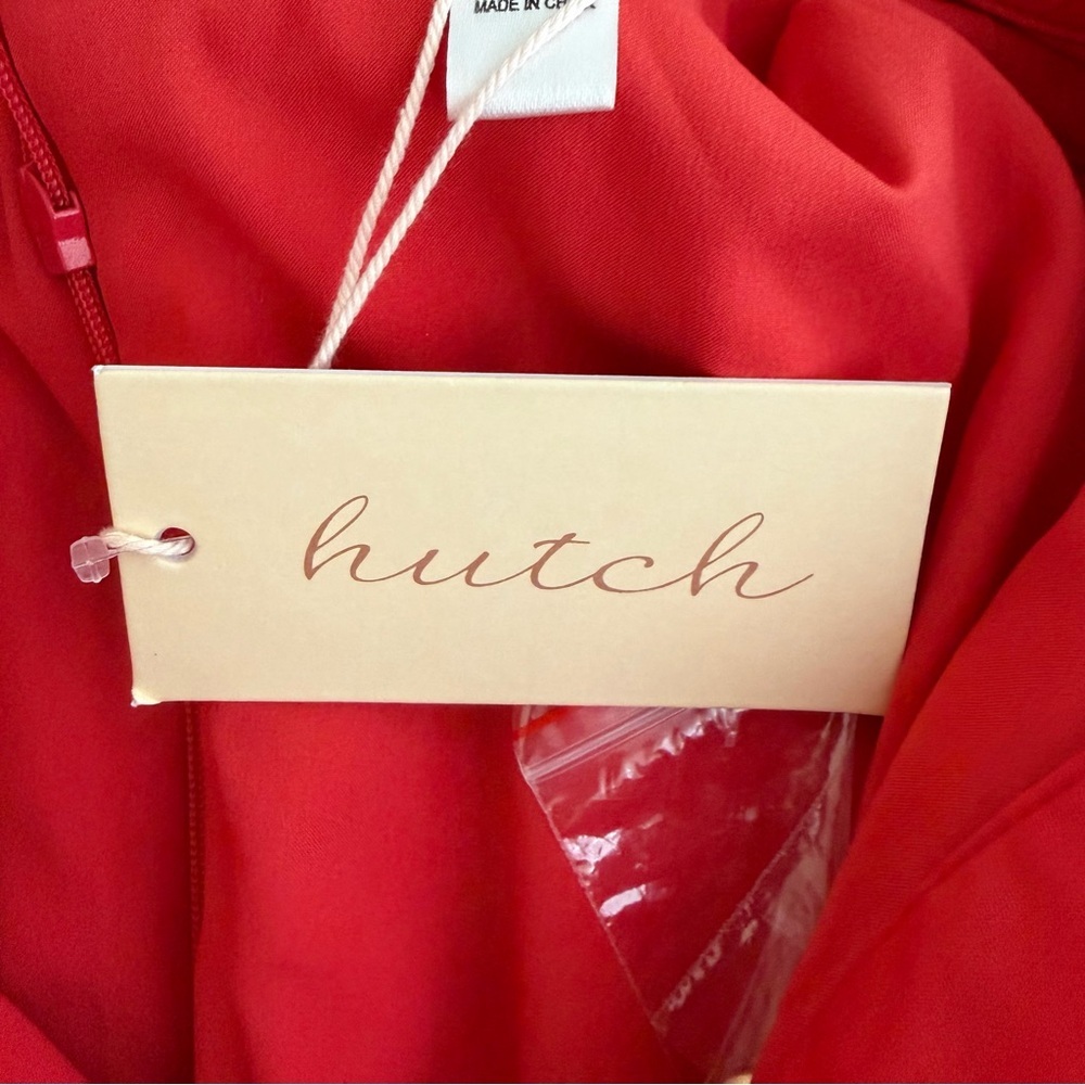 NEW Anthropologie Hutch Vivian Poplin Sleeveless Shirtdress In Poppy Red - Picture 8 of 11